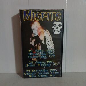 Misfits VHS Live Compilation 1995 1997 UK Finland New York Punk Rock Concert